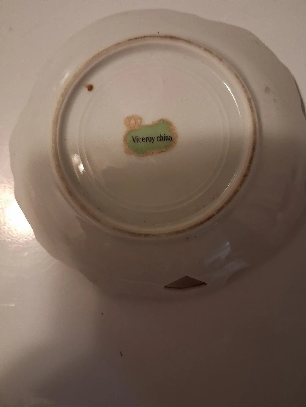 Vintage Leaf-Shaped Trinket Dish Porcelain,  Pink Rose Motif